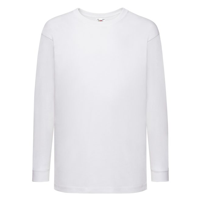 T-shirt bambino a maniche lunghe con polsini in cotone/lycra - immagine 8