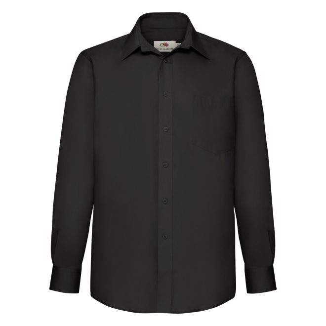 Camicia da uomo a manica lunga con bottoni in tinta - immagine 4