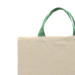 Shopper in cotone con manici colorati - immagine 3