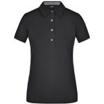 Polo da donna con rifinitura quadrettata sull’orlo del collo - immagine 19
