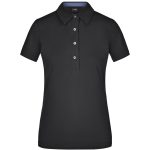 Polo da donna con rifinitura quadrettata sull’orlo del collo - immagine 18