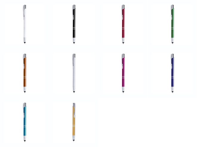 Penna a sfera alluminio con puntatore touch - immagine 2