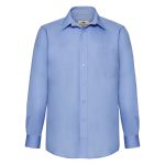 Camicia da uomo a manica lunga con bottoni in tinta - immagine 2