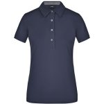 Polo da donna con rifinitura quadrettata sull’orlo del collo - immagine 9