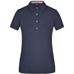 Polo da donna con rifinitura quadrettata sull’orlo del collo - immagine 10