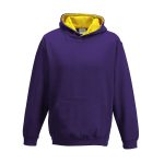 Felpa bambino unisex con cappuccio colorato - immagine 2