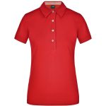 Polo da donna con rifinitura quadrettata sull’orlo del collo - immagine 13