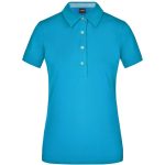 Polo da donna con rifinitura quadrettata sull’orlo del collo - immagine 5