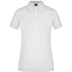 Polo da donna con rifinitura quadrettata sull’orlo del collo - immagine 4
