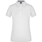 Polo da donna con rifinitura quadrettata sull’orlo del collo - immagine 2