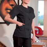 Casacca donna collo a V con 5 bottoni - immagine 2