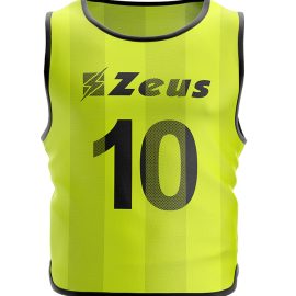 Set da 10 casacche da allenamento fluorescenti numerate