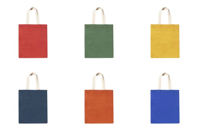 Borsa juta e cotone in diversi colori - immagine 10