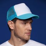 Cappellino a 5 pannelli con chiusura regolabile "click & snap"