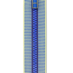 Cerniera lampo con catena in plastica