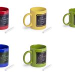 Tazza in ceramica con area lavagna - immagine 7